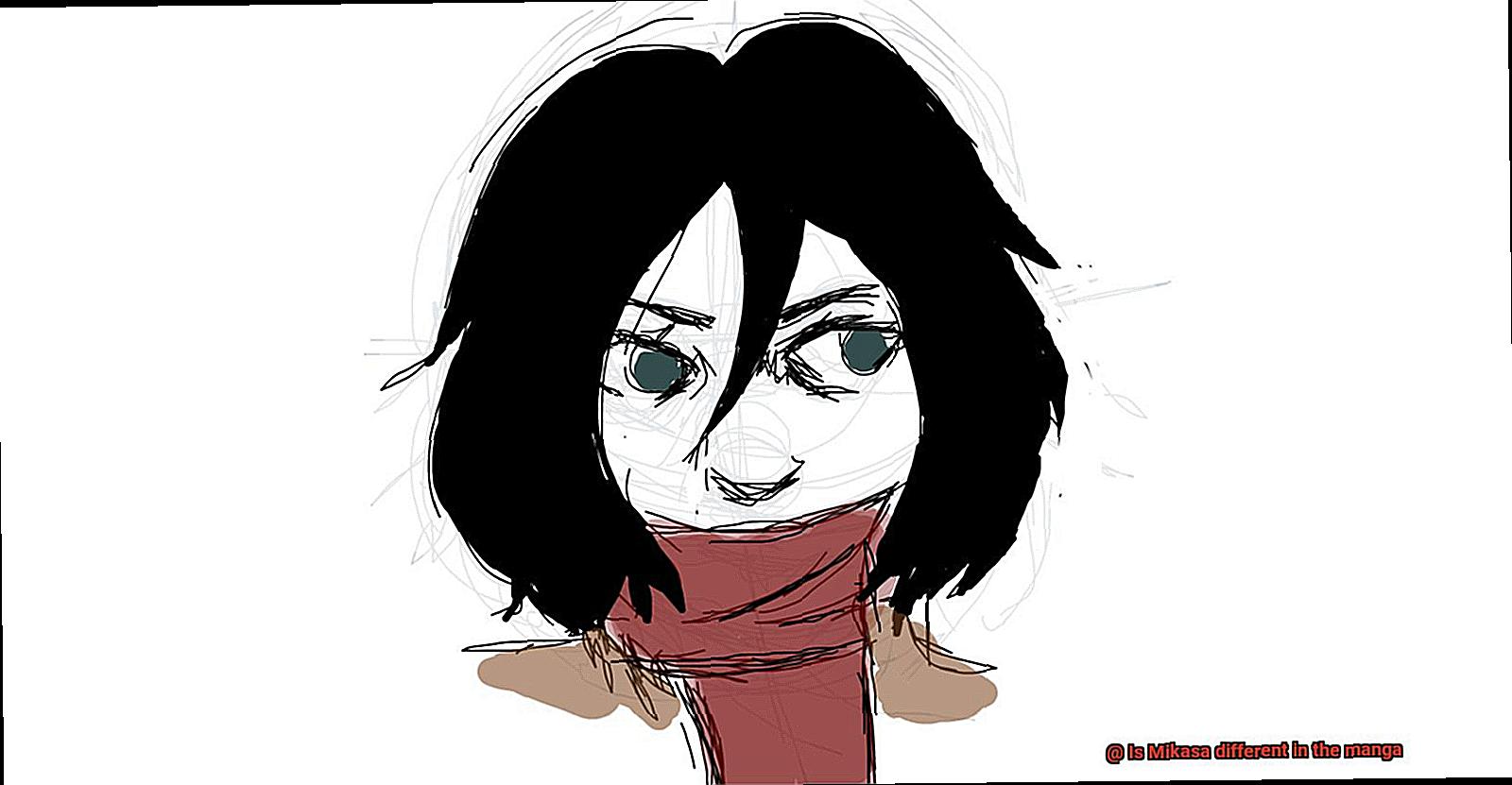 Is Mikasa different in the manga-2