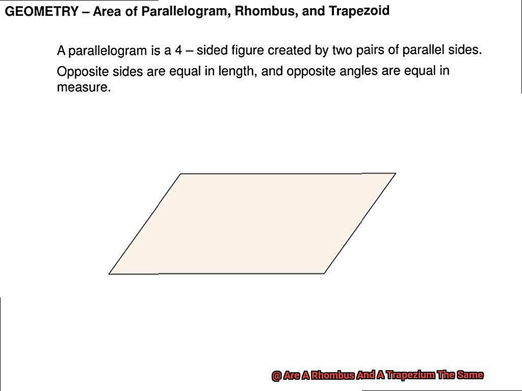 Are A Rhombus And A Trapezium The Same-5